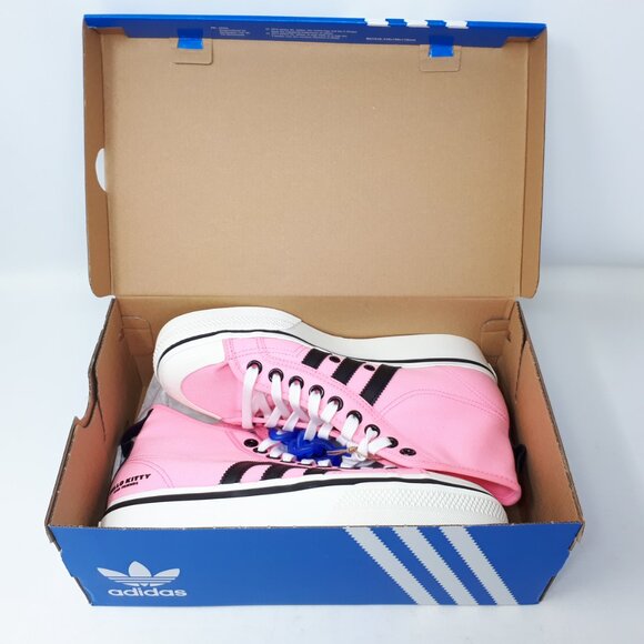 Adidas x Hello Kitty Nizza Platform Mid Pink Glow Casual Shoe Sneaker Womens NEW - Picture 12 of 12